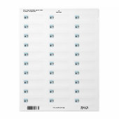 Schots en Scottie in Wintertime Etiket (Full Sheet)