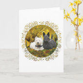 Schots en wijven in het najaar kaart (Gele Bloem)