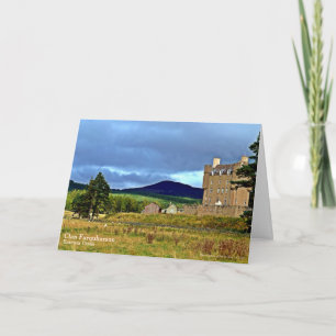 Schots Farquharson Clan's Braemar Castle Gift Notitiekaartje