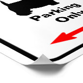 Schots gebied Parkeerteken Poster (Hoek)