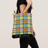 Schots geïnspireerde Iona Tartan Canvas tas (Dichtbij)