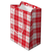 Schots geruit medium cadeauzakje (Achterkant Gekanteld)