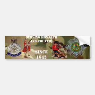 Schots Guards Veteran Bumpersticker. Bumpersticker