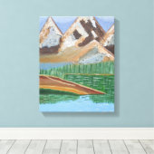 Schots hoogland 3 canvas (Insitu (Houten vloer))