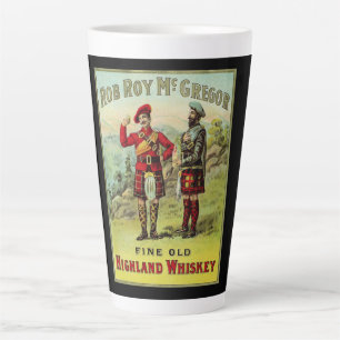 Schots Hooglandwhiskey-etiket Latte Mok