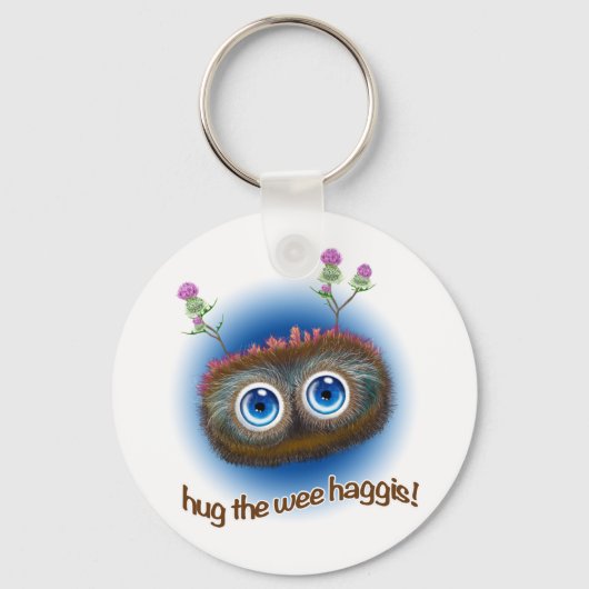 Schots "Hoots Toots Haggis" Sleutelhanger (Voorkant)