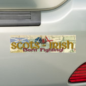 Schots-Iers - Born Fighting! Bumpersticker (Op auto)