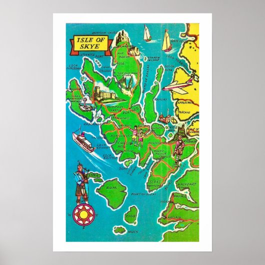 Schots Isle of Skye print (Voorkant)