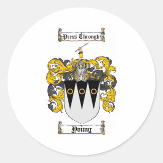 Schots jong wapen Stein - Familie Crest Ronde Sticker