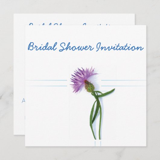 Schots, Keltisch bruiloft Thistle Theme Bridal Sho Kaart (Voorkant / Achterkant)