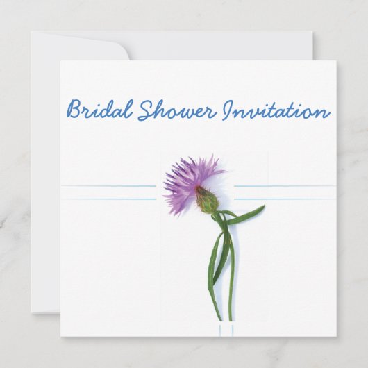 Schots, Keltisch bruiloft Thistle Theme Bridal Sho Kaart (Voorkant)