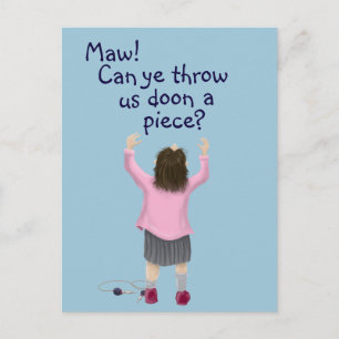 Schots kind "juweel" briefkaart