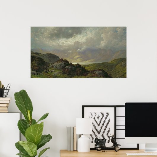 Schots landschap poster (Thuiskantoor)