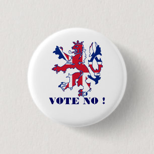 Schots nee tegen onafhankelijkheid ronde button 3,2 cm