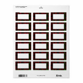 Schots - open lijst Label (Full Sheet)