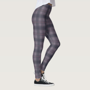 Schots paars leggings
