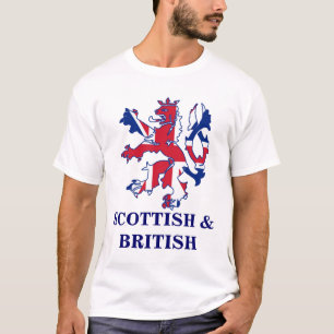 Schots patriottisch en Brits T-shirt