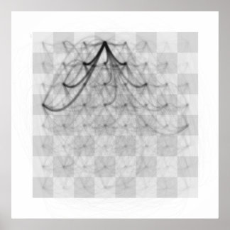 Schots-pichtritten (zwarte koningin) poster