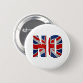 Schots referendum over onafhankelijkheid - stemmin ronde button 5,7 cm (Voorkant /achterkant)