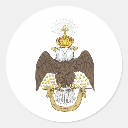 Schots ritueel ronde sticker (Voorkant)