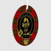 Schots Roos Crest Thistle Tartan Ornament (voorkant)