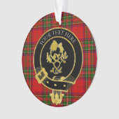 Schots Roos Crest Thistle Tartan Ornament (voorkant)