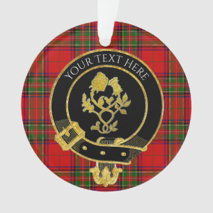Schots Roos Crest Thistle Tartan Ornament