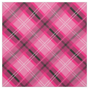 Schots roze vlecht, diagonaal weefsel stof