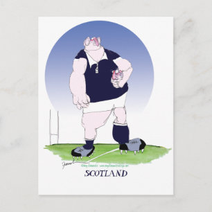 Schots rugbyspeler Tony Fernandes Briefkaart