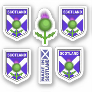 Schots schildkliermerk gemaakt in Schotland Sticker