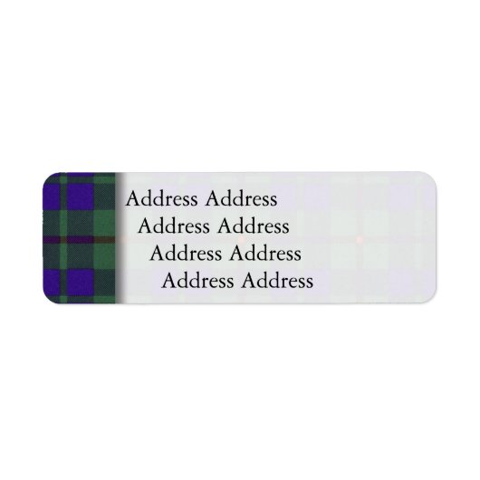 Schots tartan etiket (Voorkant)