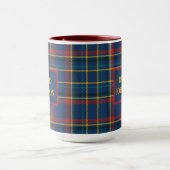 Schots Tartan Plaid Clan patroon Mok (Midden)