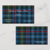 Schots Visitekaartje met tartan Pset (Voorkant / Achterkant)
