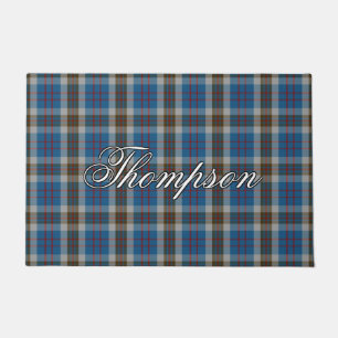 Schots Vista Clan Thompson Blue Gray Tartan Pset Deurmat