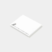 Schots Vold Grijze Kat Personaliseert notities Post-it® Notes (Schuin)