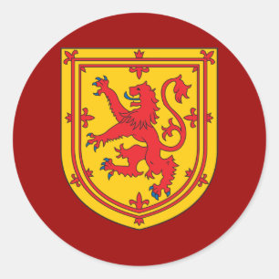 Schots wapenschild ronde sticker