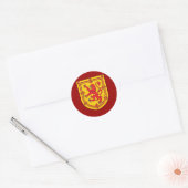 Schots wapenschild ronde sticker (Envelop)