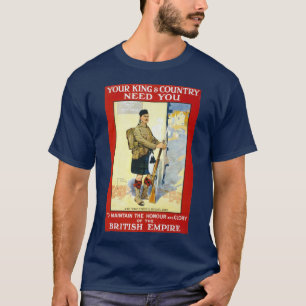 Schotse aanwerving t-shirt