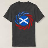Schotse Amerikaanse Multinationale Patriot Flag Se T-shirt (Design voorkant)