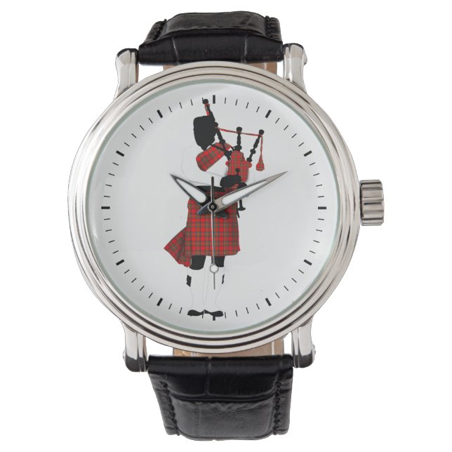 Schotse Bagpipes Horloge (Voorkant)