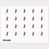 Schotse Bagpipes Ronde Sticker (Vel)