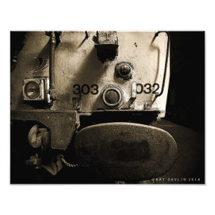 Schotse blauwe trein foto afdruk