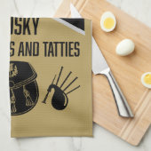 Schotse brandwonden nacht theedoek (Quarter Fold)