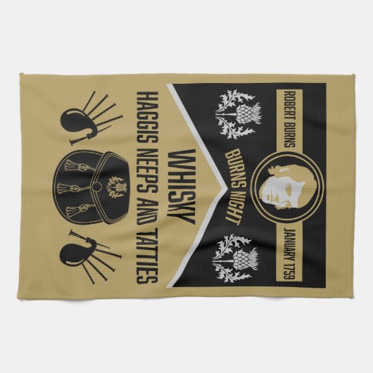 Schotse brandwonden nacht theedoek (Horizontaal)