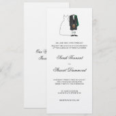 Schotse bruid en bruinbruidsport - slim kaart (Voorkant / Achterkant)