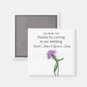 Schotse bruiloft souvenirs, geschenken, giveaways magneet (Voorkant / Achterkant)