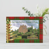 Schotse Burnett Clan, Gouden Kerstkaart (Staand voorkant)