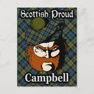 Schotse Campbell Tartan Briefkaart