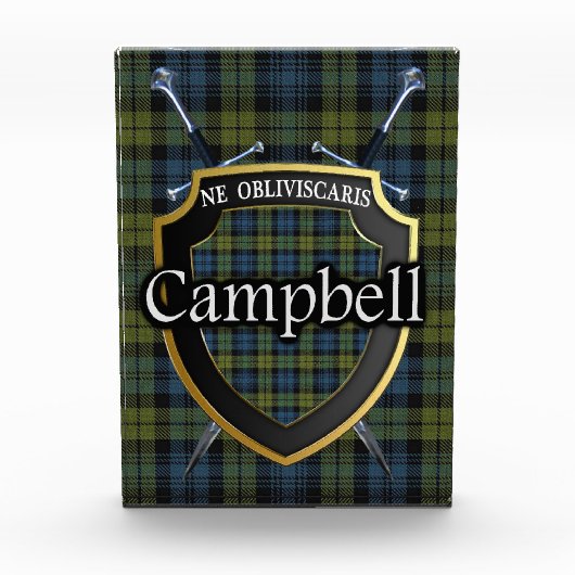 Schotse Campbell Tartan Fotoblokken (Voorkant)