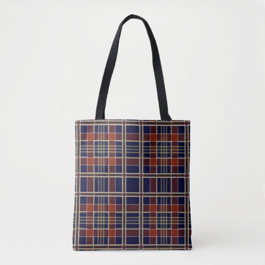 schotse canvas tas (Voorkant)